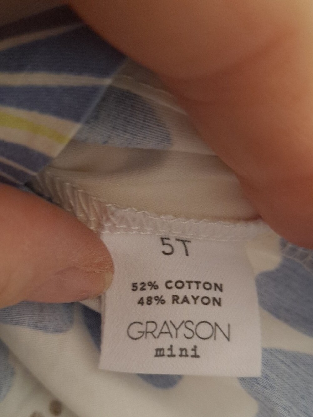 Grayson Mini Kids Matching Set in Blue Floral Print - Picture 6 of 14